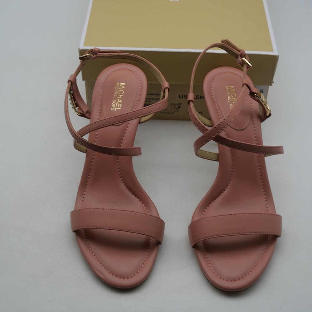NEW Michael Kors Veronica Heeled Sandals Sunset Rose Women's 7.5 - Picture 5 of 10